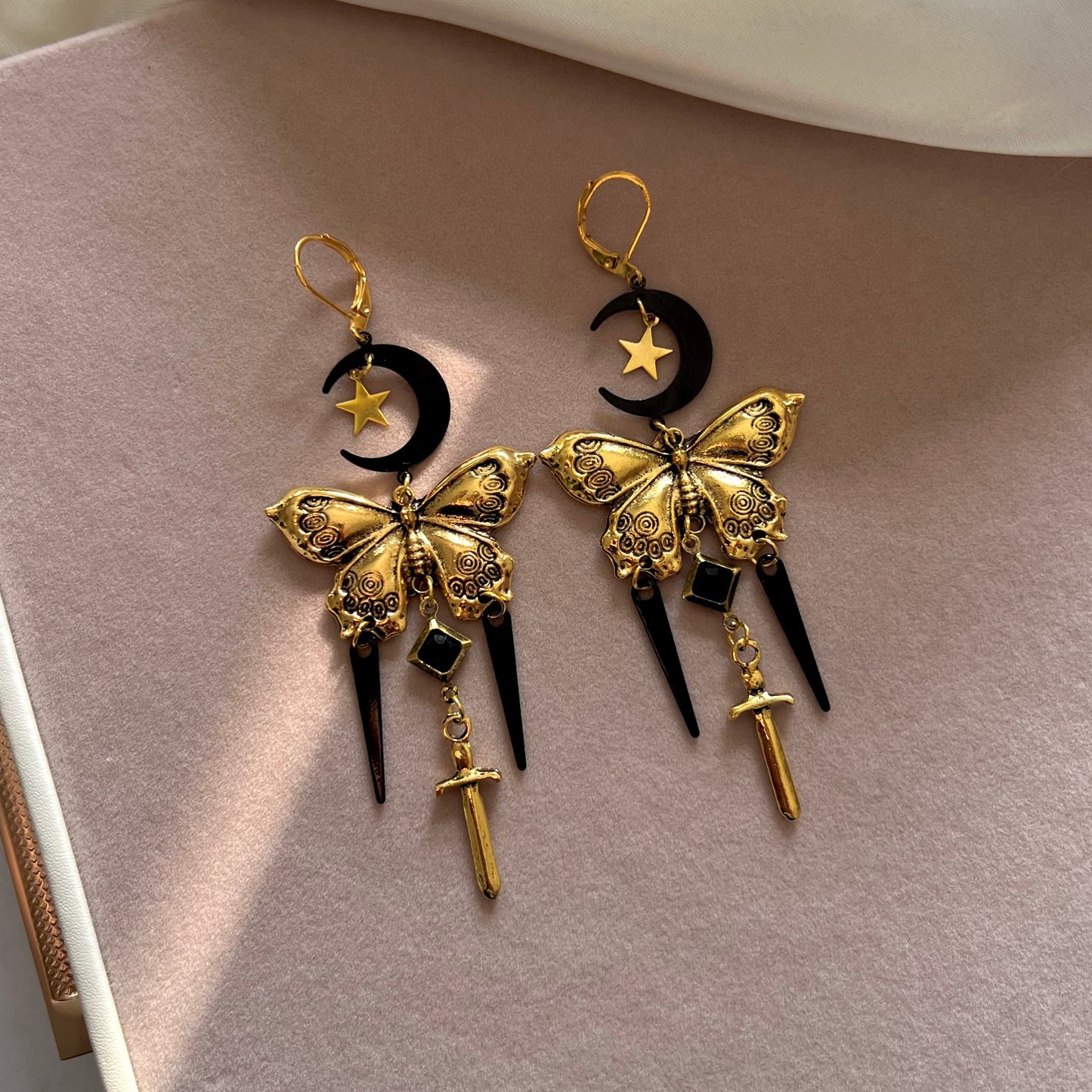 Butterfly Sword Earrings