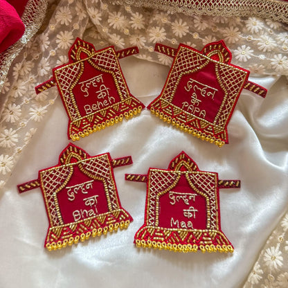 Dulhan Ki Side Red Brooch