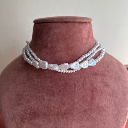 Zeenat Pearl Multi Layer Choker