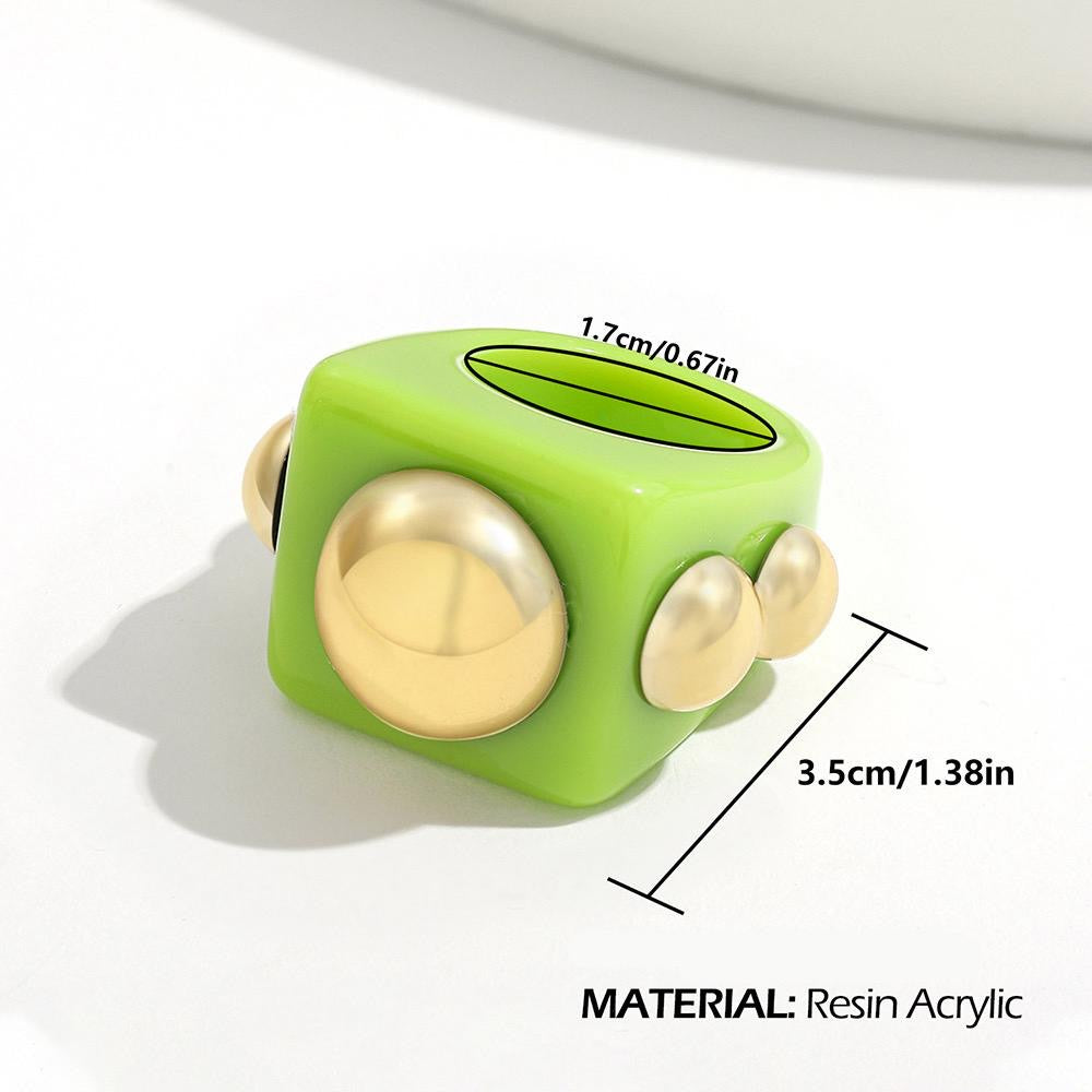 Colour Pop Resin Chunkey Ring