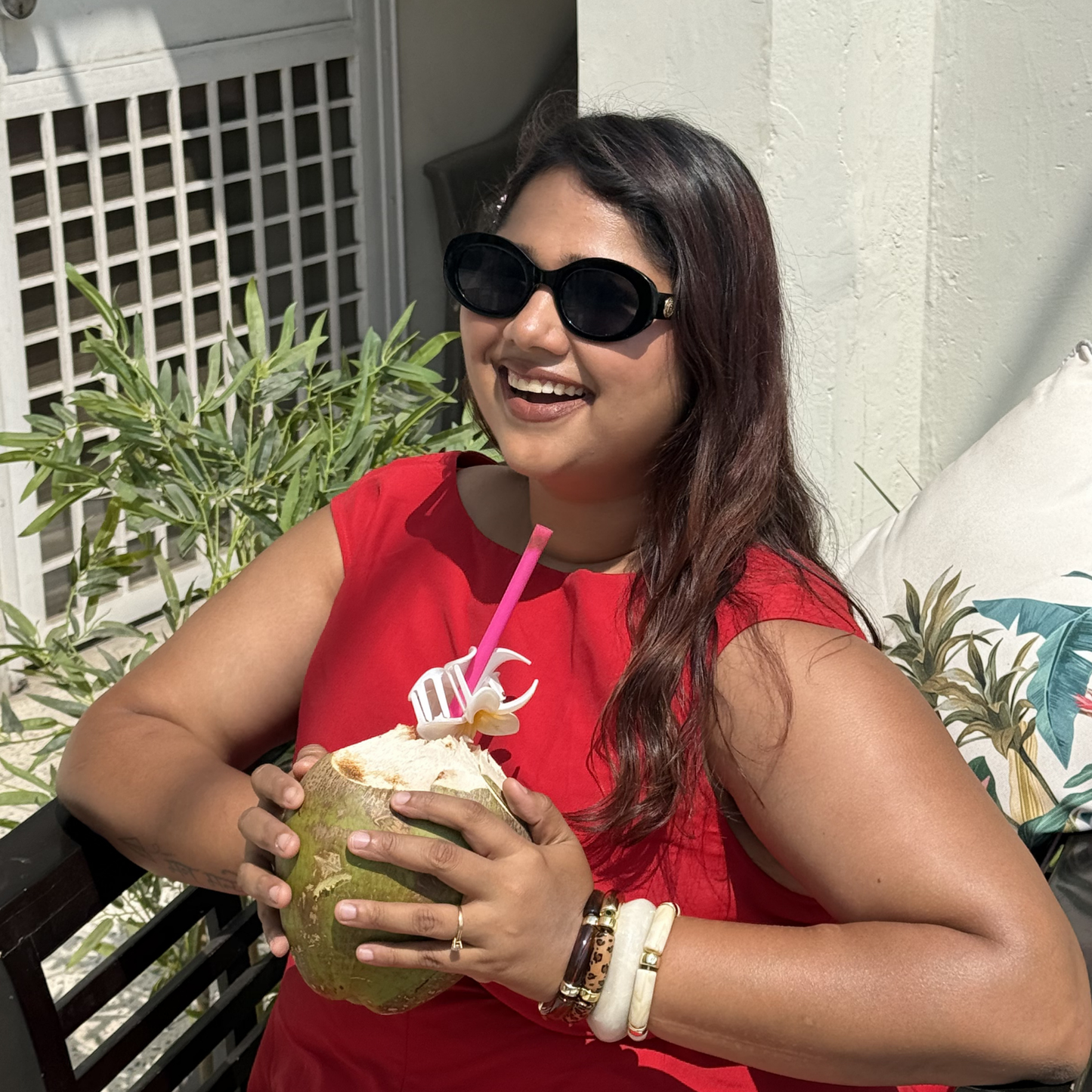 Bold Sculpted Oval Sunglasses