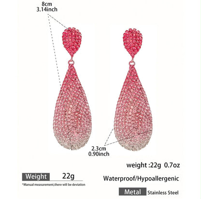 Rosé Spark Drop Earrings