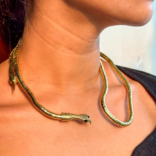 Snake Bendable Gold (2 IN 1) - Bracelet & Neckpiece