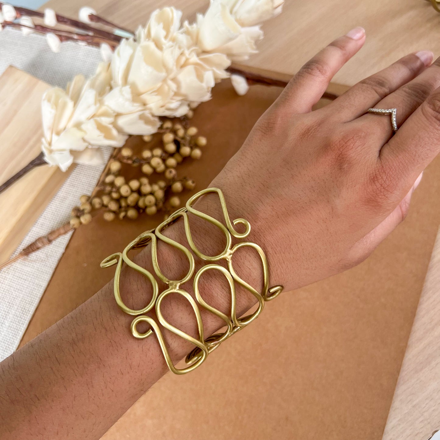Twine Handmade Brass Cuff