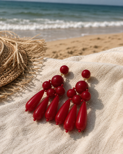 Rouge Statement Earrings