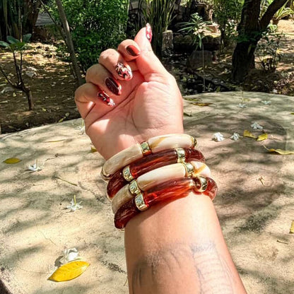 Viral Retro Acrylic Bracelet Set