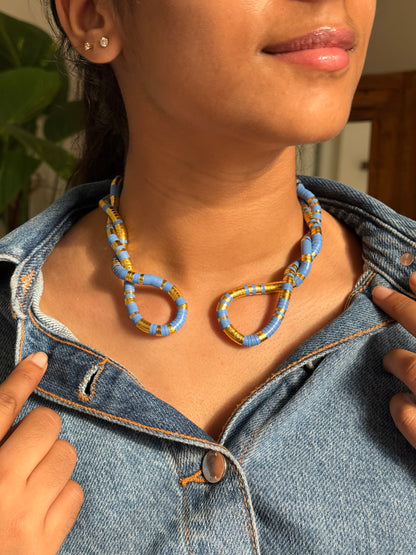 Ocean Loop Twist Metal Necklace/Bracelet