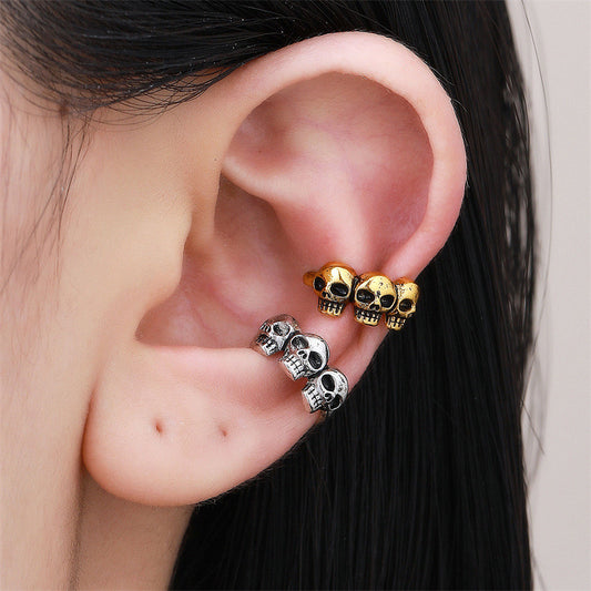 Skull Halloween Ear Cuff ( One Side)
