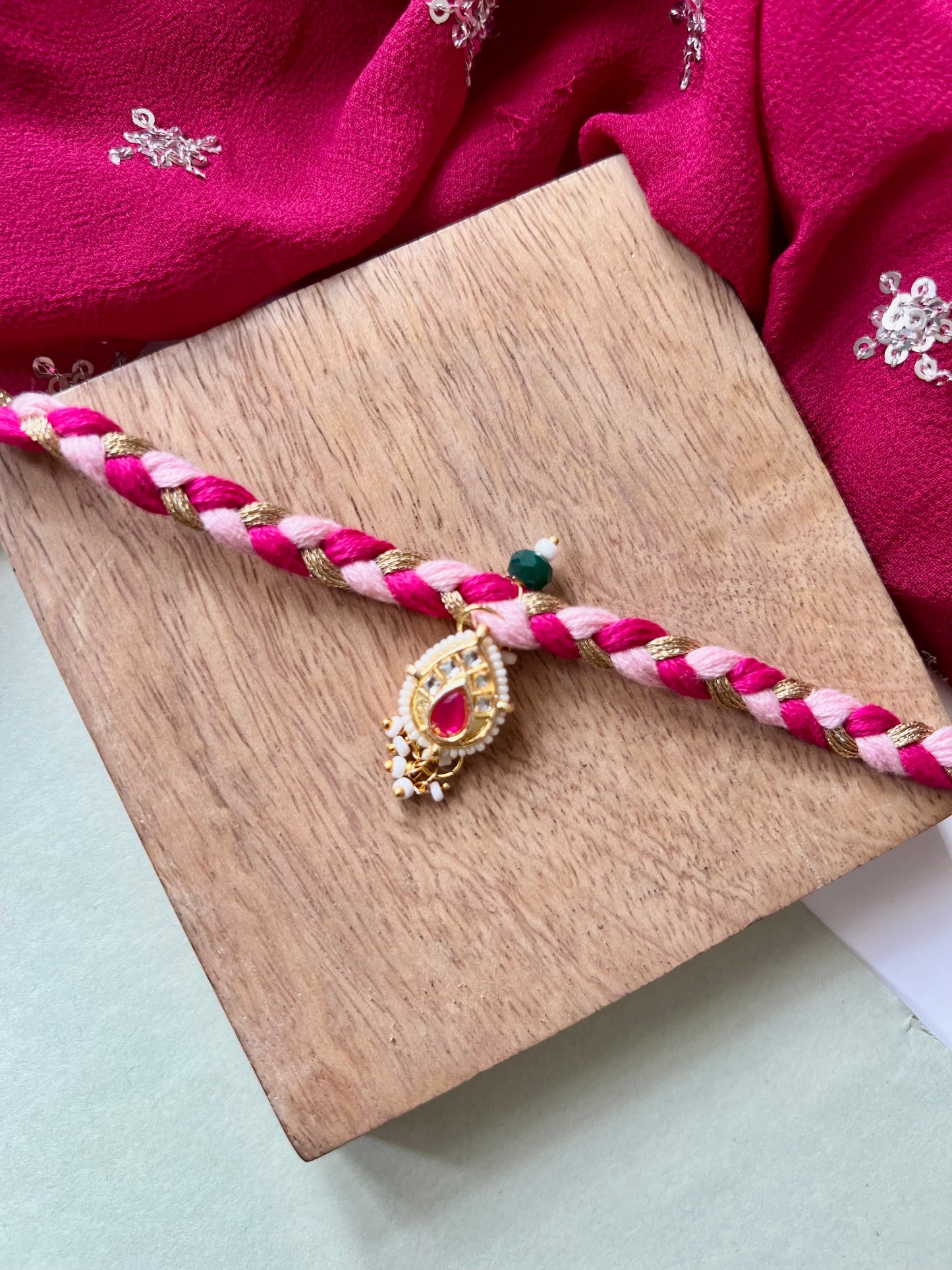 Shivling Bhai-Bhabhi Rakhi & Lumba Set
