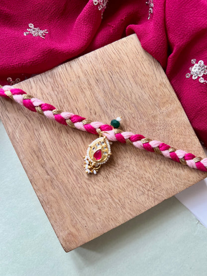 Shivling Bhai-Bhabhi Rakhi & Lumba Set