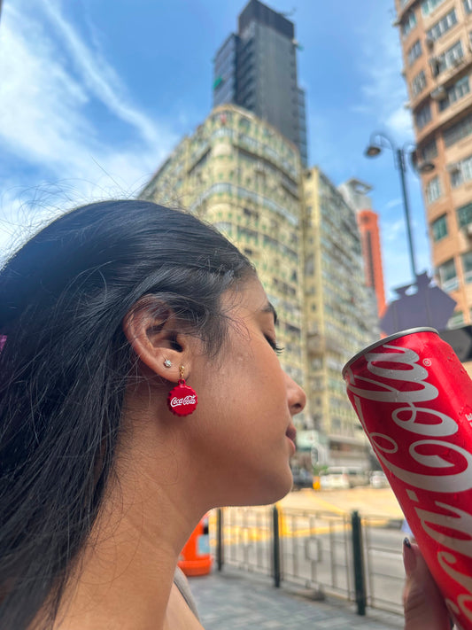 Vintage Bottle Cap Earrings