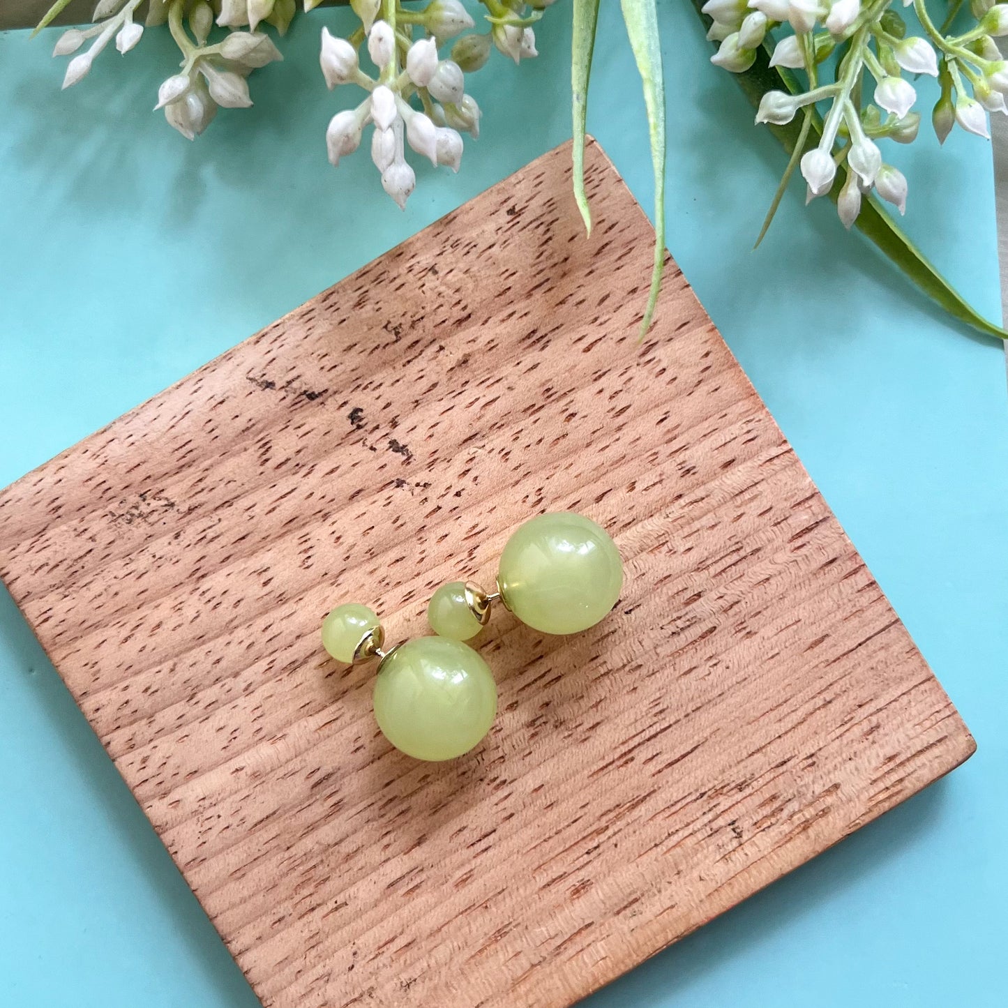 Green Bubble Studs