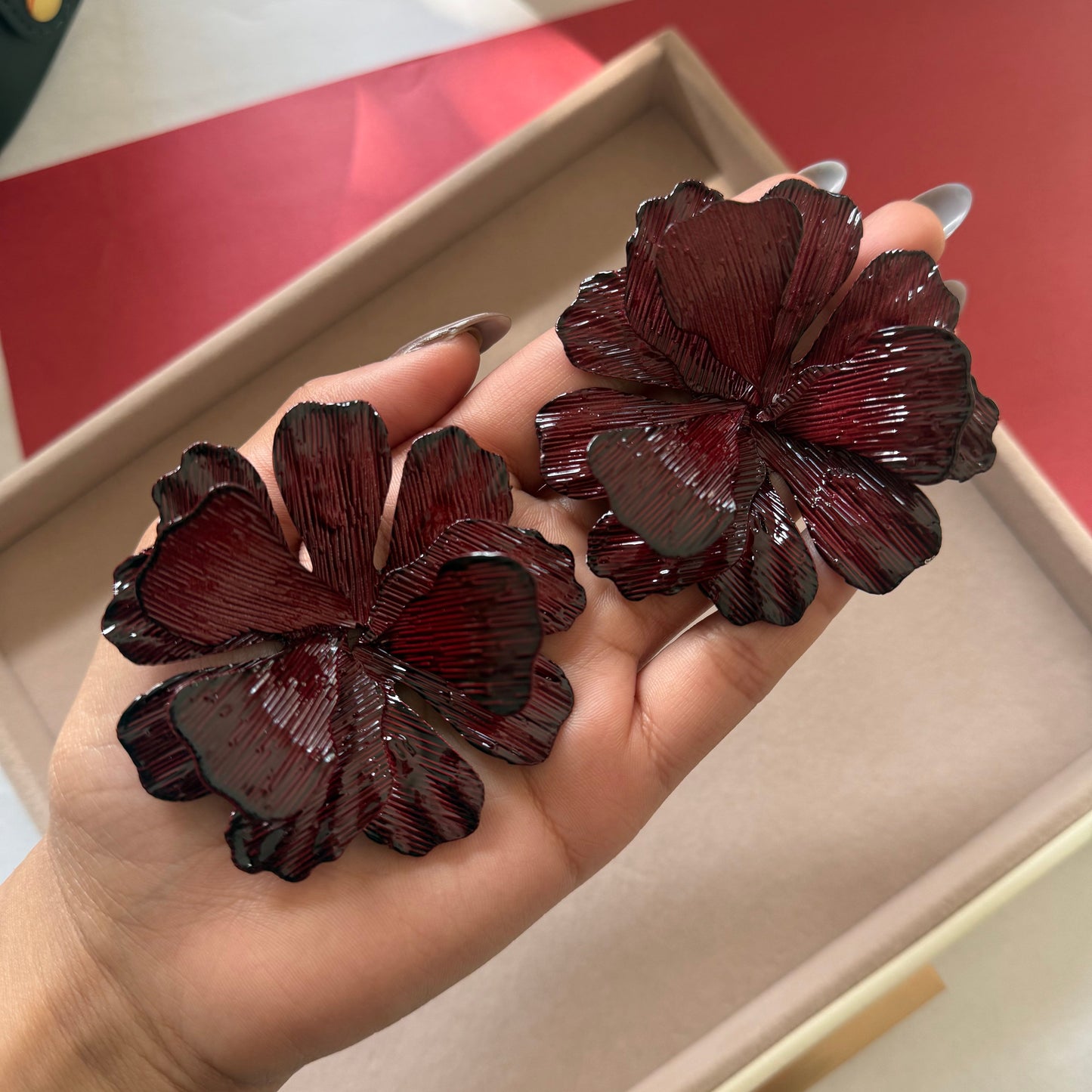 Midnight Bloom Statement Earrings
