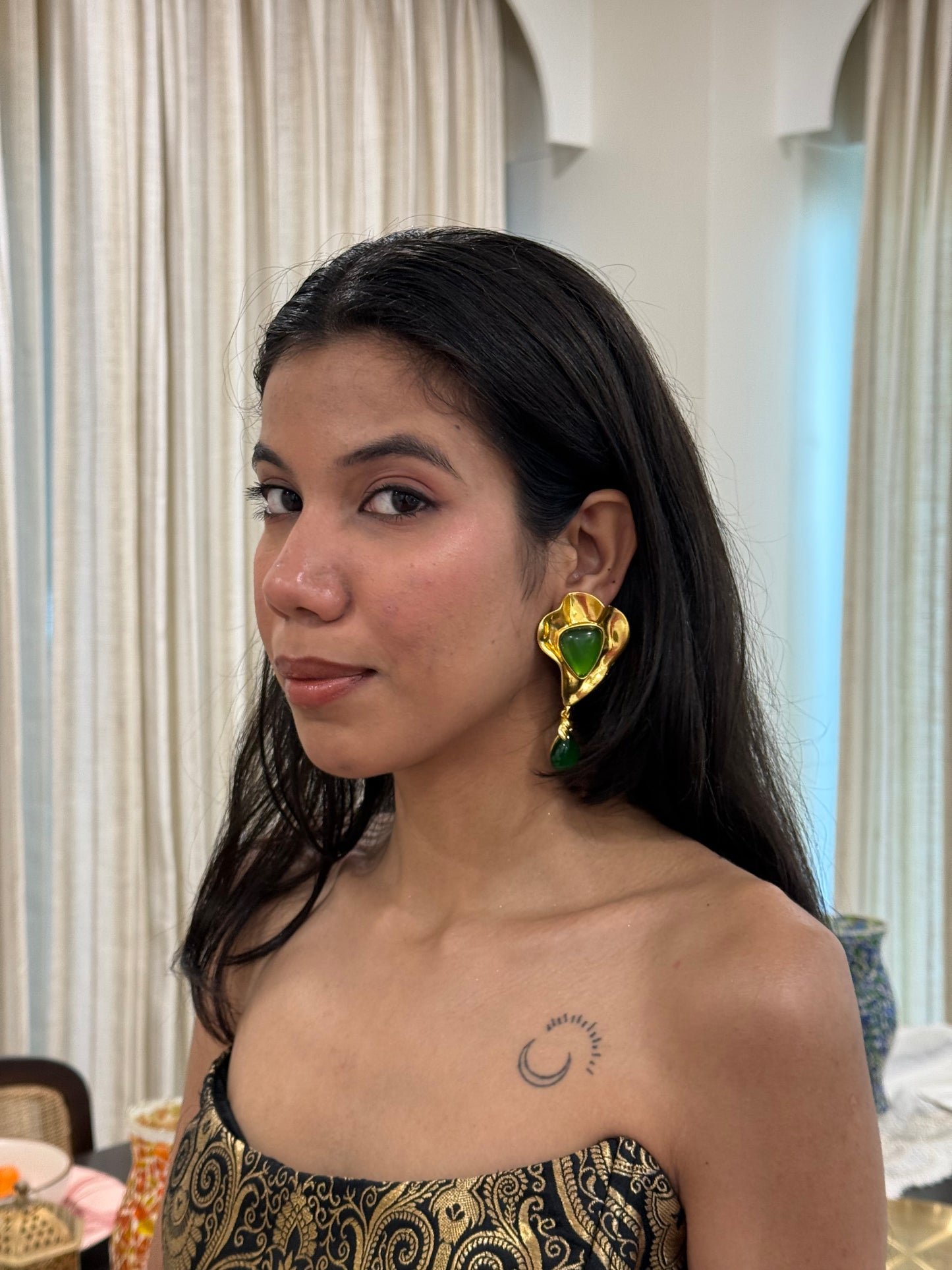 Emerald Dewdrop Earrings