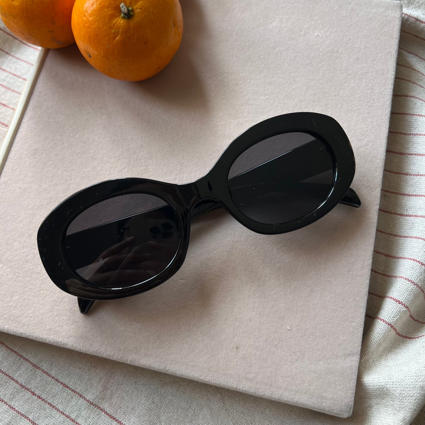 Bold Sculpted Oval Sunglasses