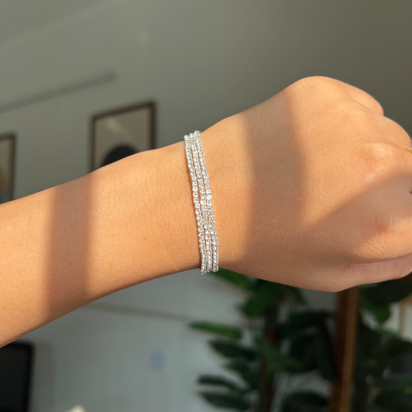Rhinestone Thin Bracelet