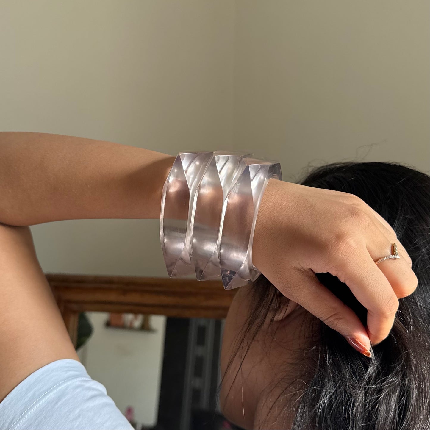 Clear Resin Bangle