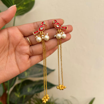Sparrow Ghungroo Long Earring