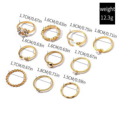 The Aurelia Ring-Set of 10