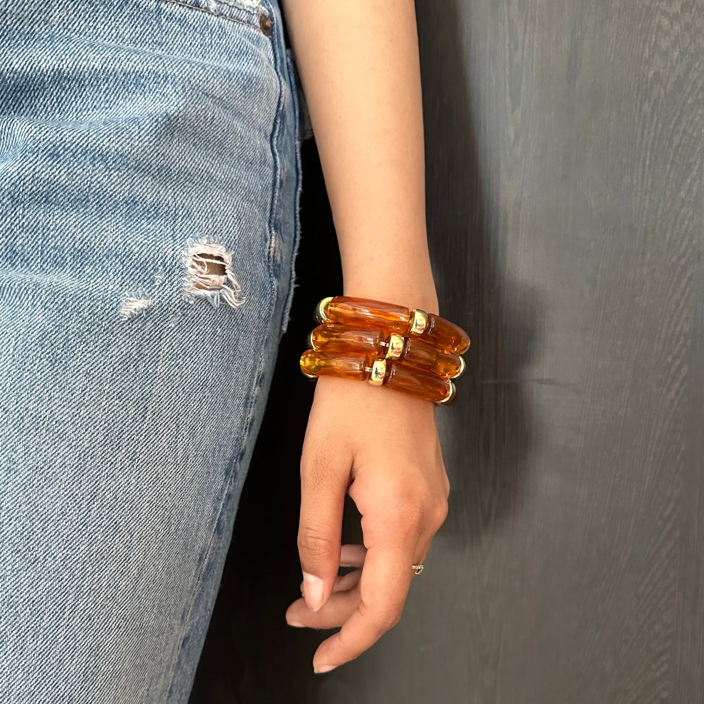 Brown Resin Bracelet