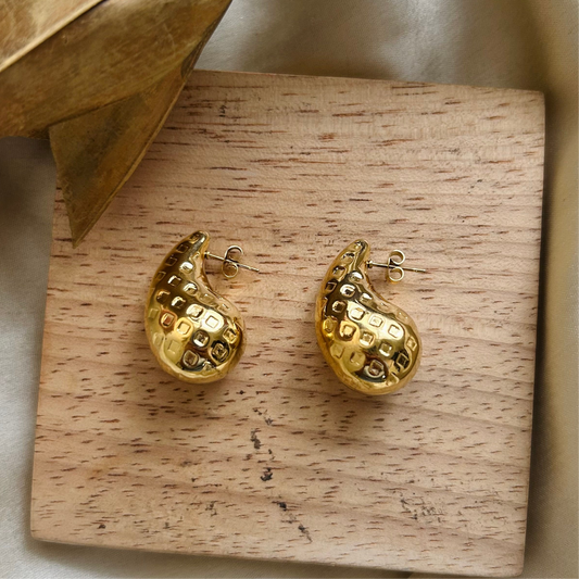 Adele Gold Metal Earrings