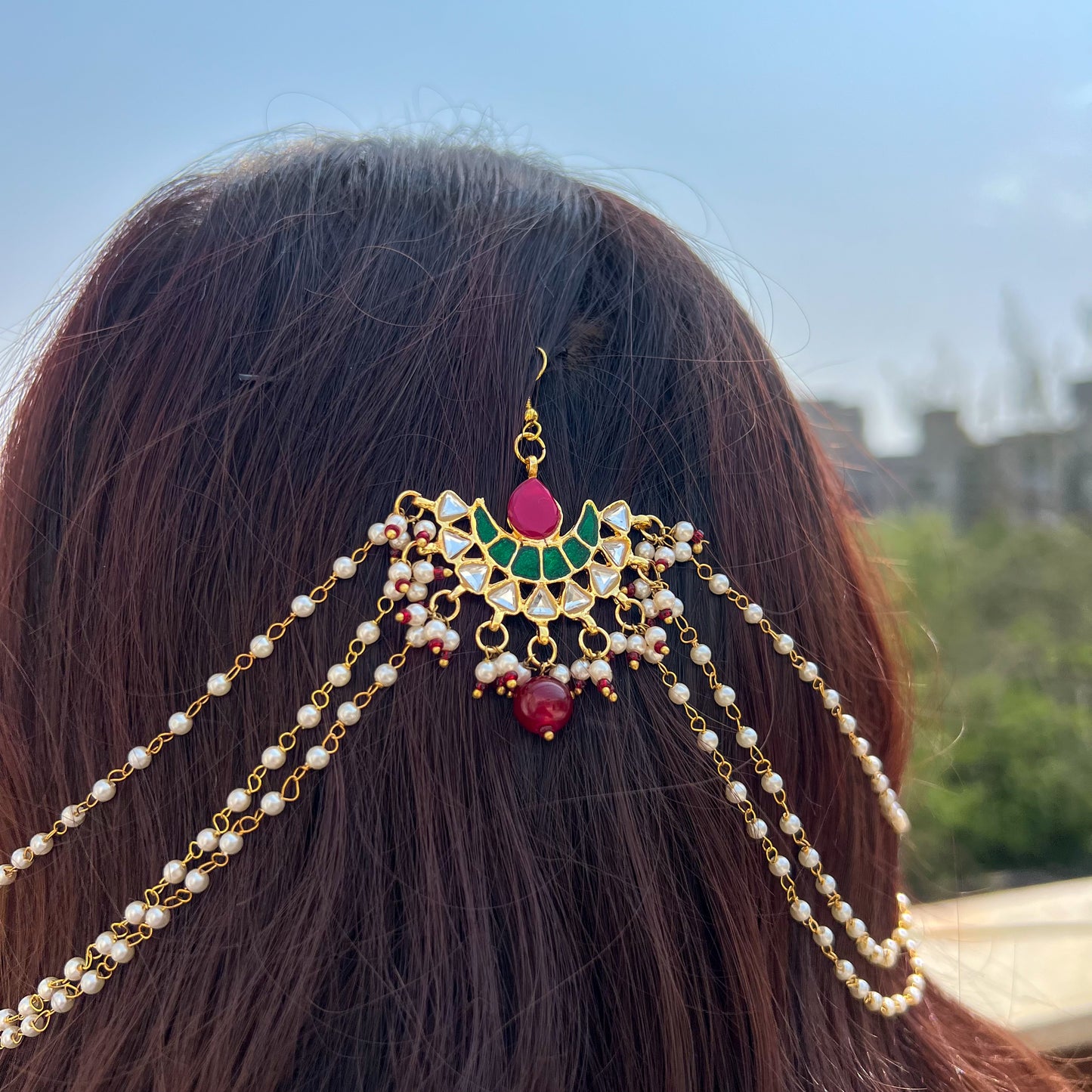 Chaand Pearl Kaan Chain