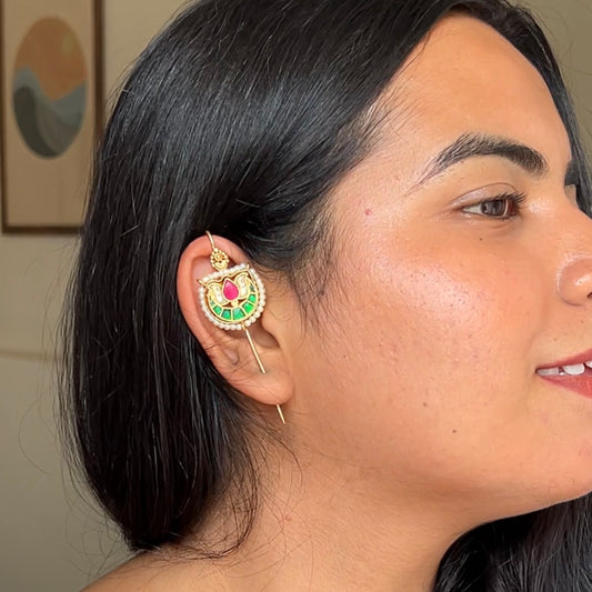 Jadau Kundan Ear Cuffs