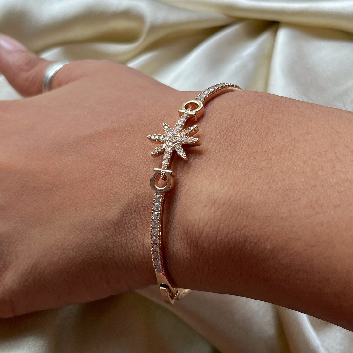 Star Stainless Steel Rose Gold Bracelet