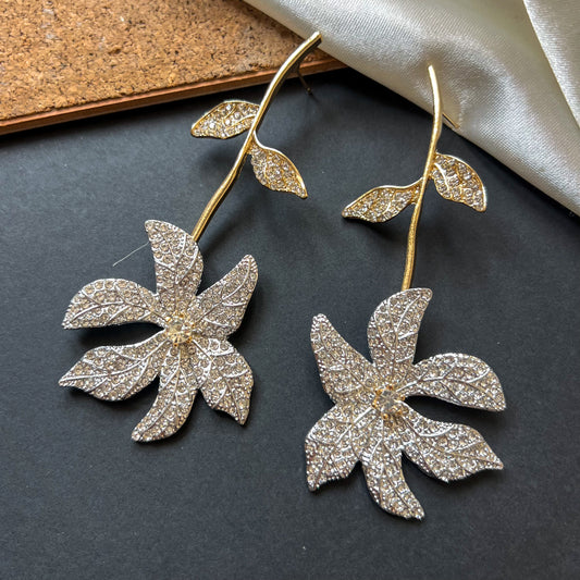 Bloom Crystal Drop Earrings