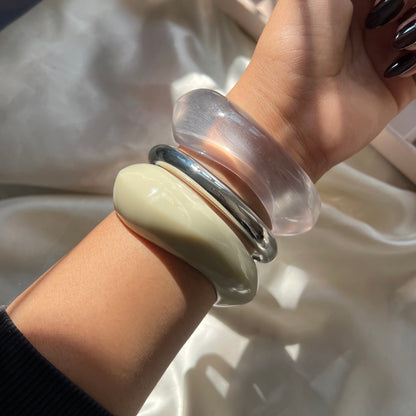 Tarini Silver Resin Stack