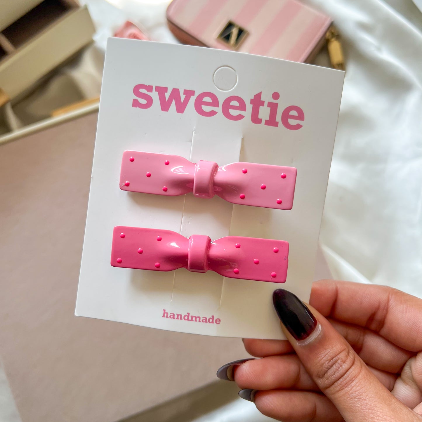 Sweetheart Bow & Love Clip Set