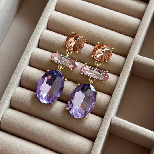 Pastel Prism Drop Earrings