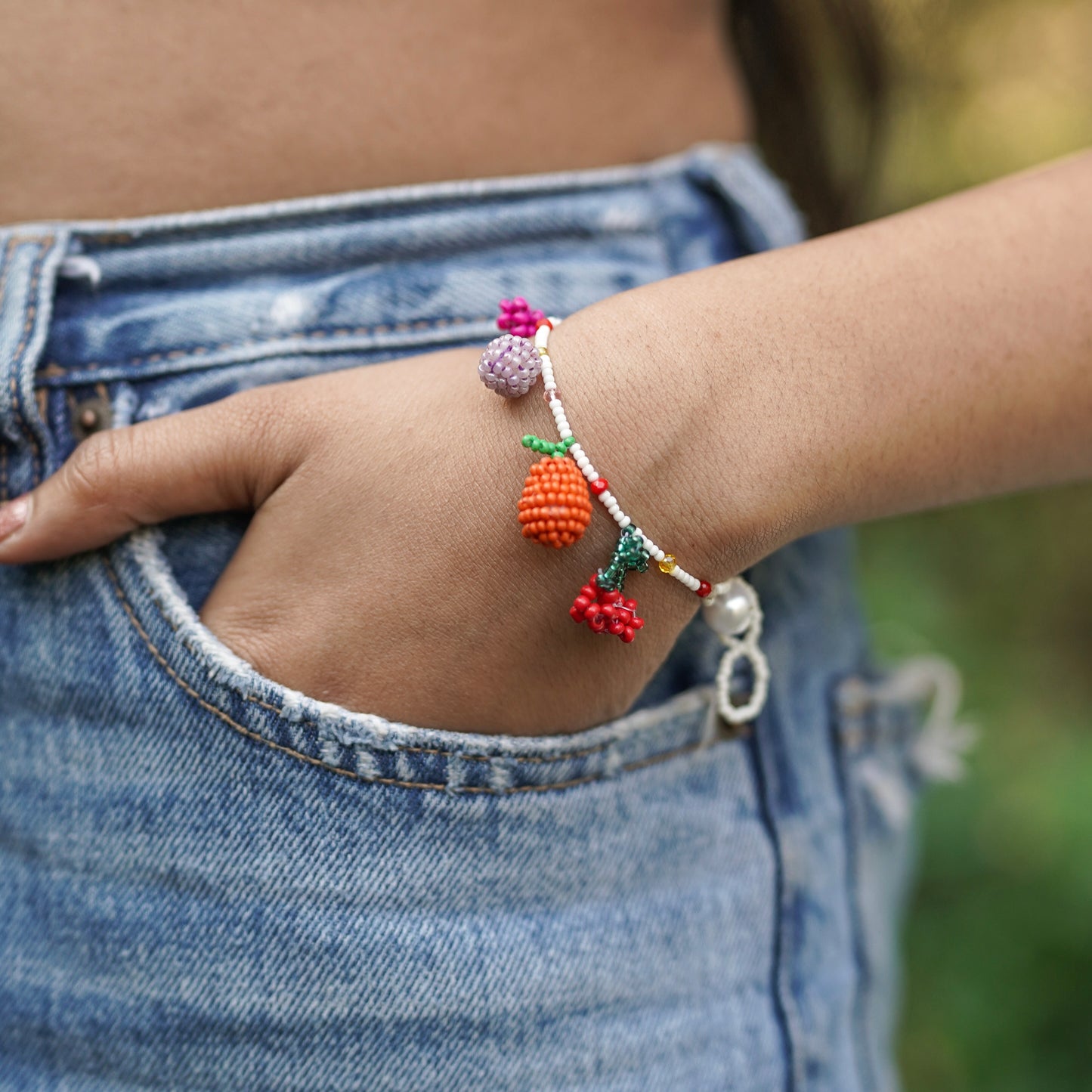 Fruity Multicolor Handmade Beaded Bracelet