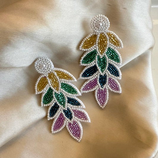 Mor Pankh Handmade Beaded Earrings