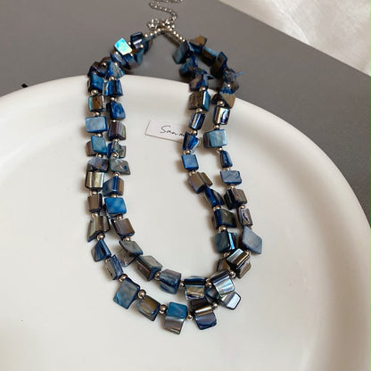Double Layered Bead Necklace