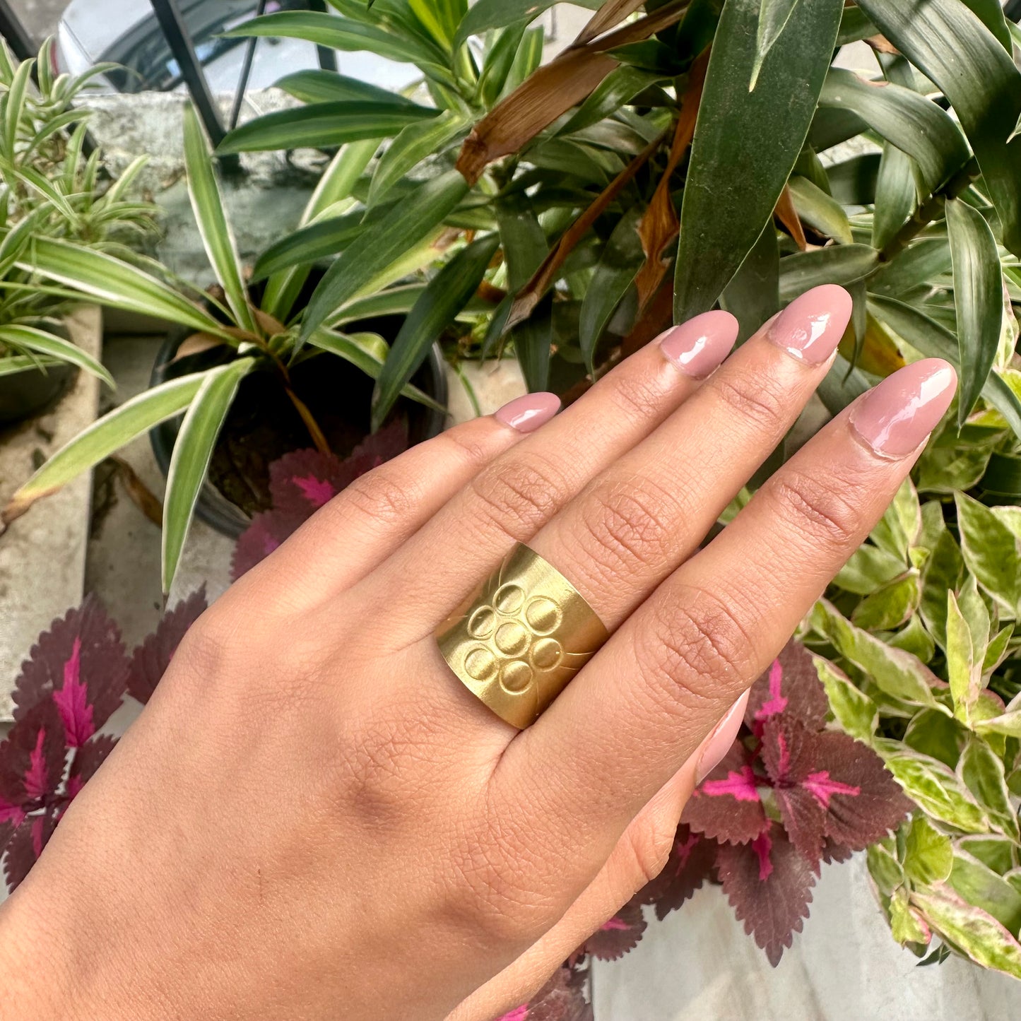 Kira Handmade Brass Ring