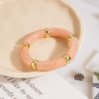 Retro Multi Acrylic Bracelet