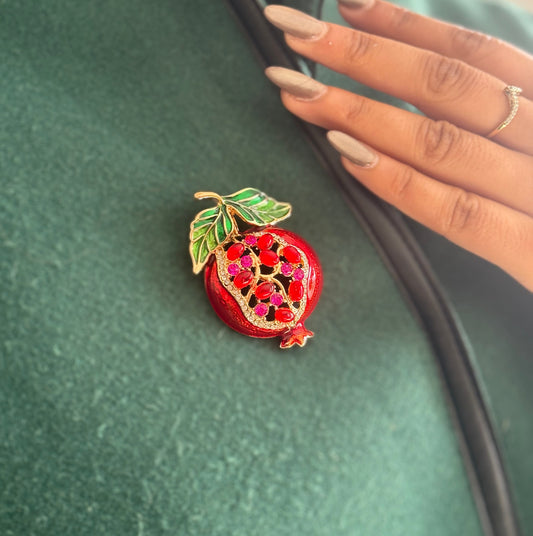 Pomegranate Jewel Brooch