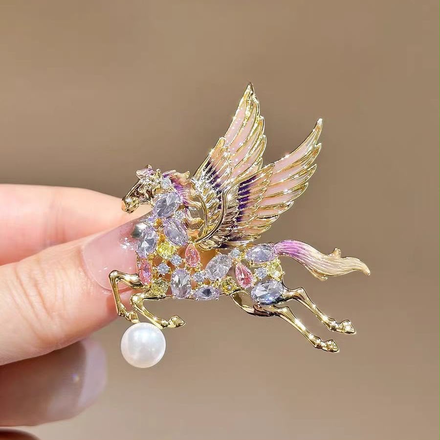 Unicorn Multicolour Brooch