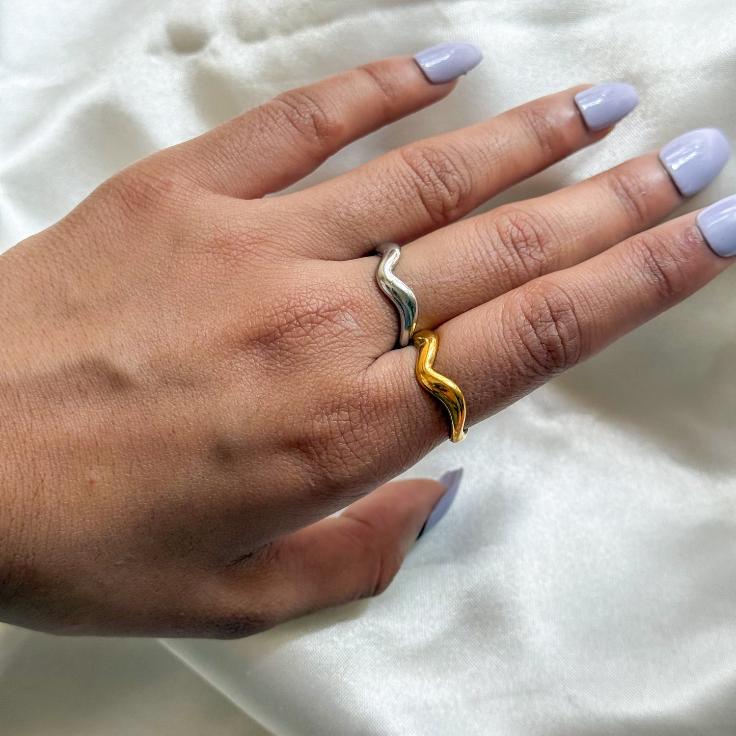 Speed Stainless Steel 18K Gold Plated Ring