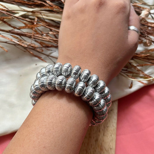 Silver Helix Spiral Bracelet