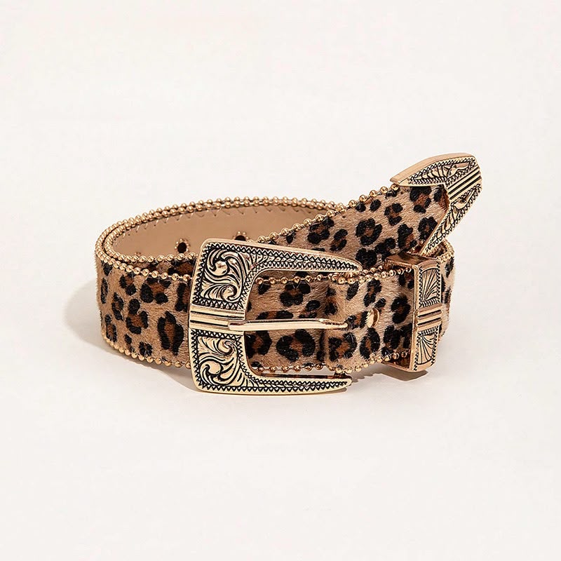 Wild West Leopard Belt