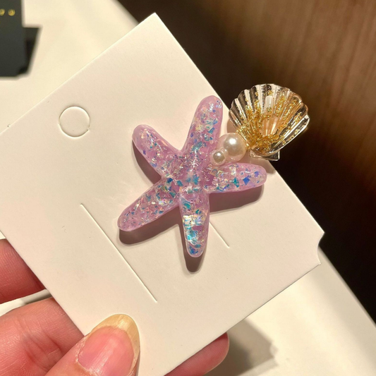 Ocean Breeze Starfish Hair Clip