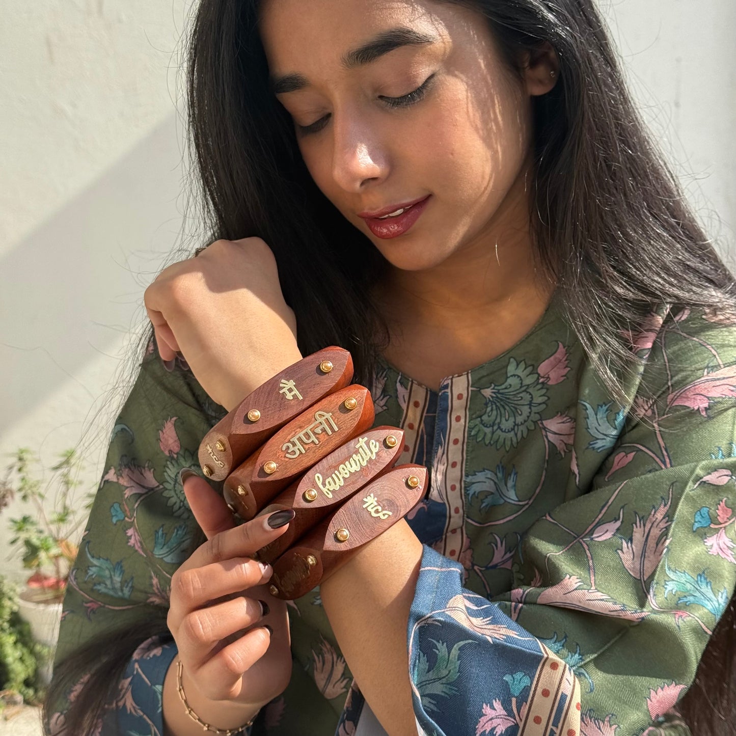 Apni Favourite Wooden Statement Kada ( SINGLE)