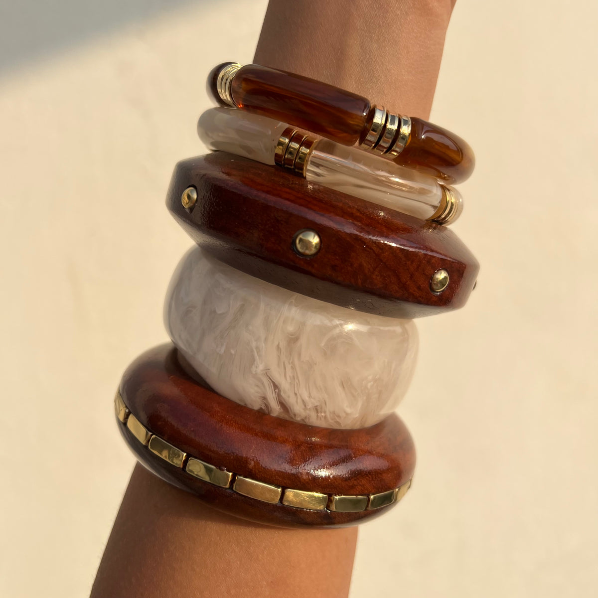 Krystle Resin & Wooden Stack