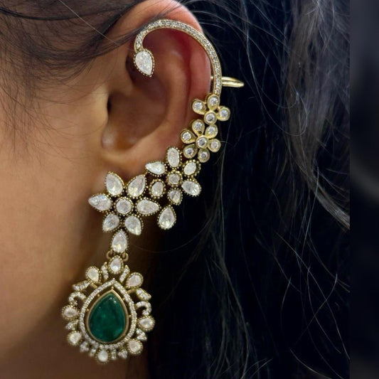 Devika Kundan Ear Cuff
