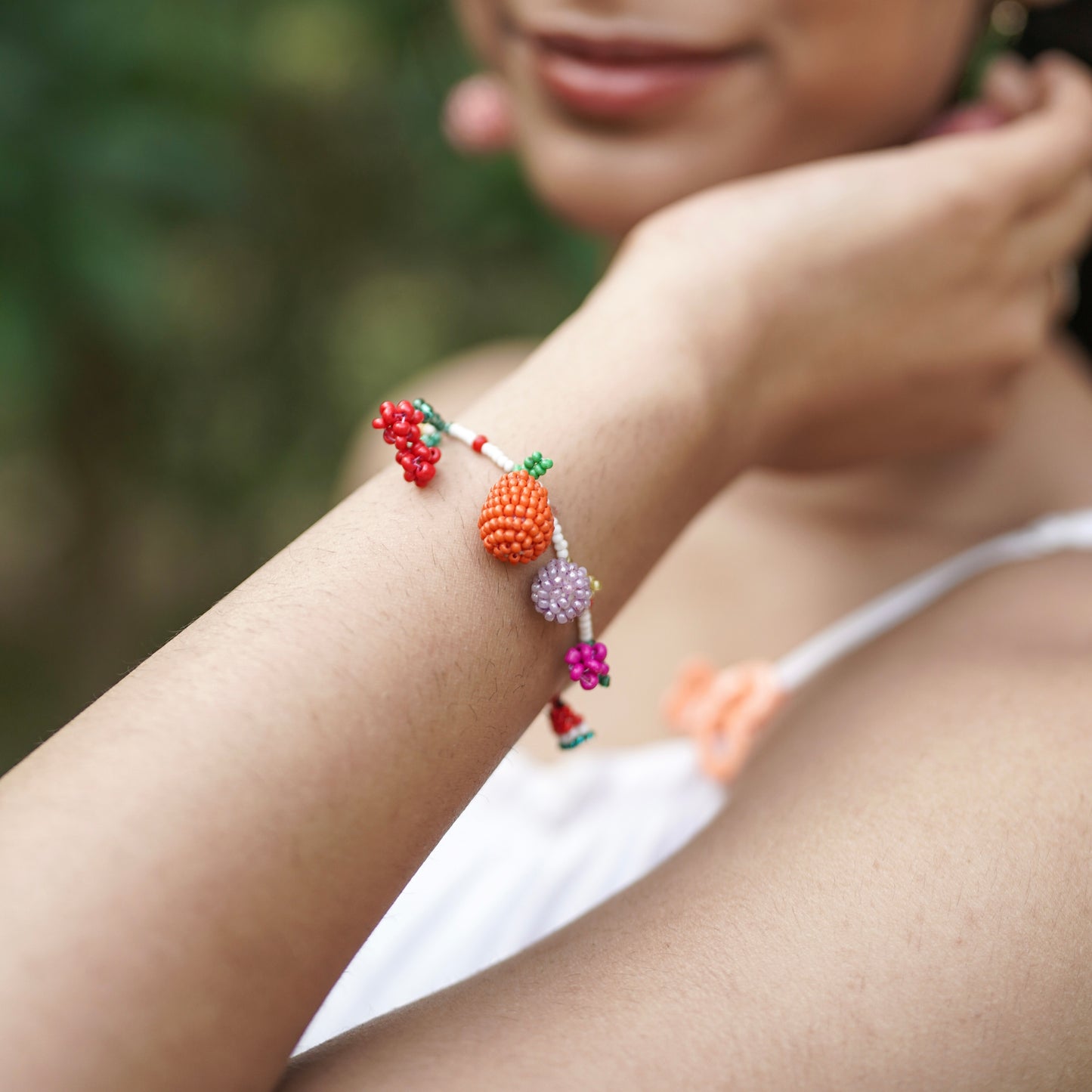 Fruity Multicolor Handmade Beaded Bracelet