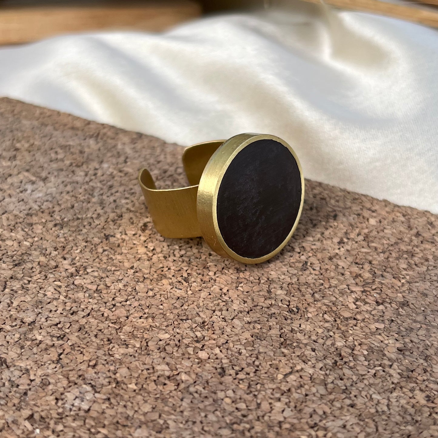 Aster Handmade Brass Ring