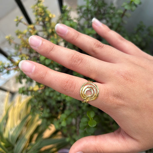 Rose Brass Gold ring