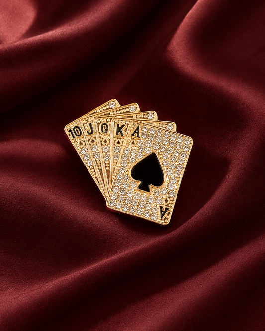 Queen Of Cards Brooch